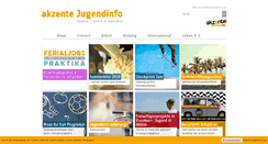 Desktop Screenshot of jugendinfo.akzente.net